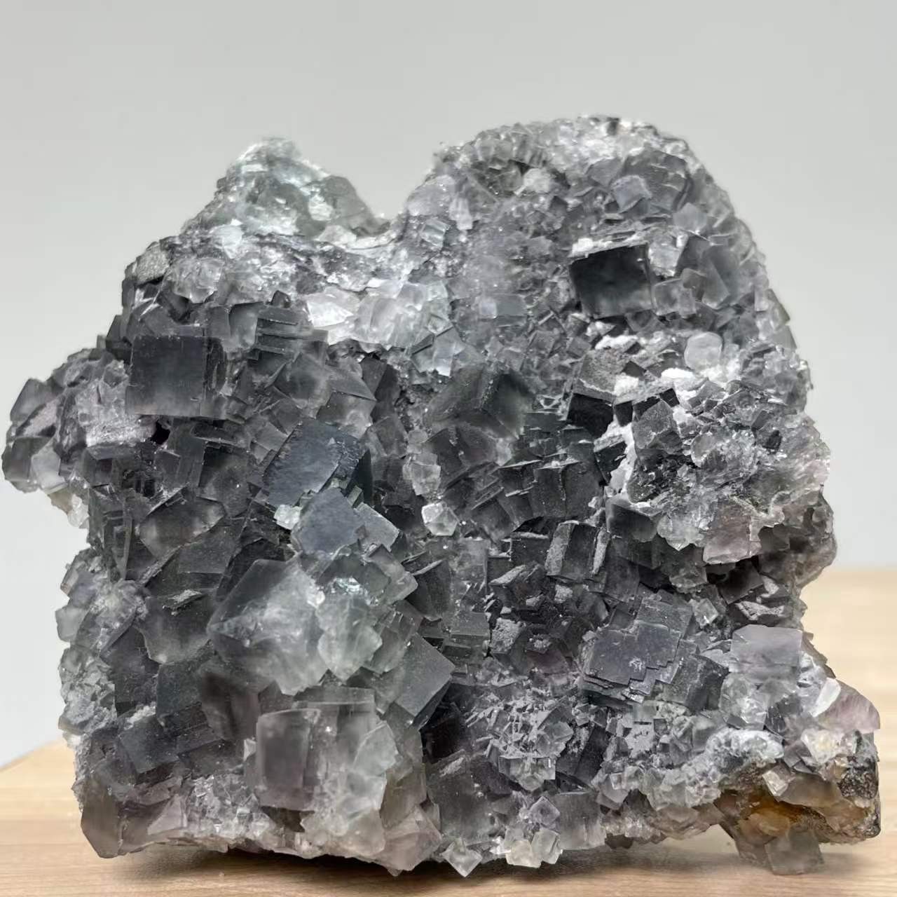 2.37LB Natural Cubic Green Fluorite Mineral Specimen Crystal Raw Stone Healing