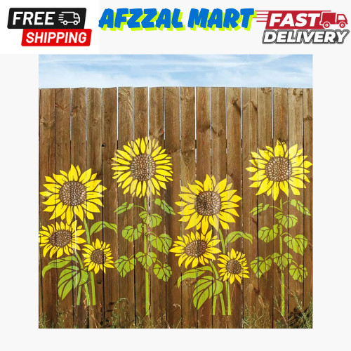 6 Pcs Large Sunflower Stencil for Painting on Wood Flower Stencils Reusable F...