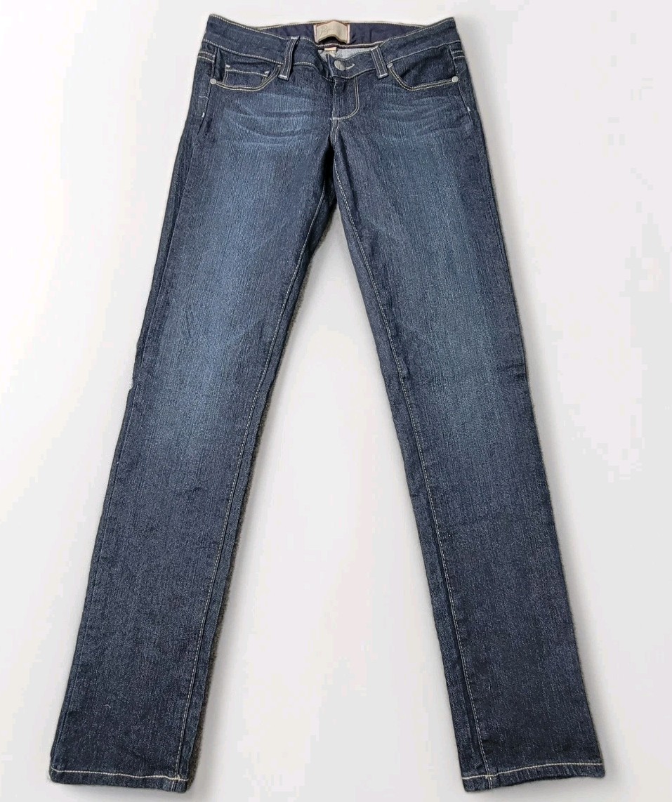 Paige Jeans Peg Skinny Dark Wash Women’s 24 Mid Rise Stretch Denim Made in USA Paige Jeans Peg Skinny Dark Wash Women’s 24 Mid Rise Stretch Denim Made in USA