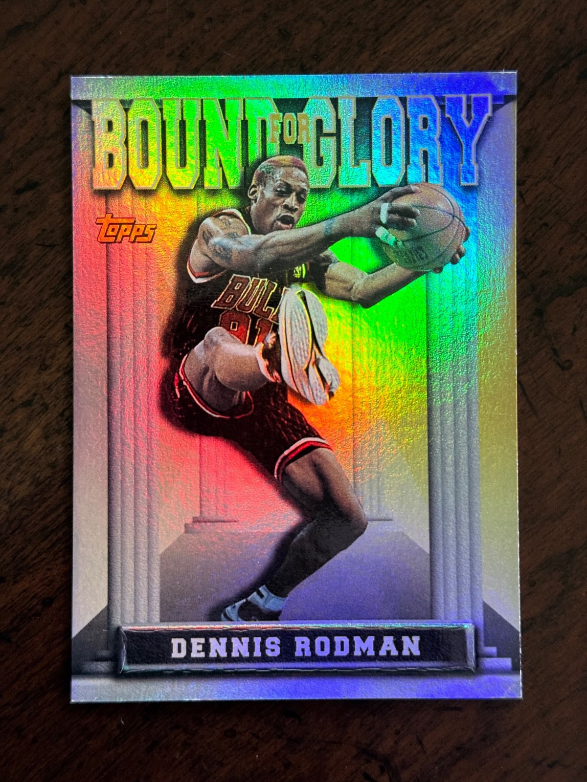 Topps 1997-98 Bound for Glory Insert Dennis Rodman #BG5 Chicago Bulls
