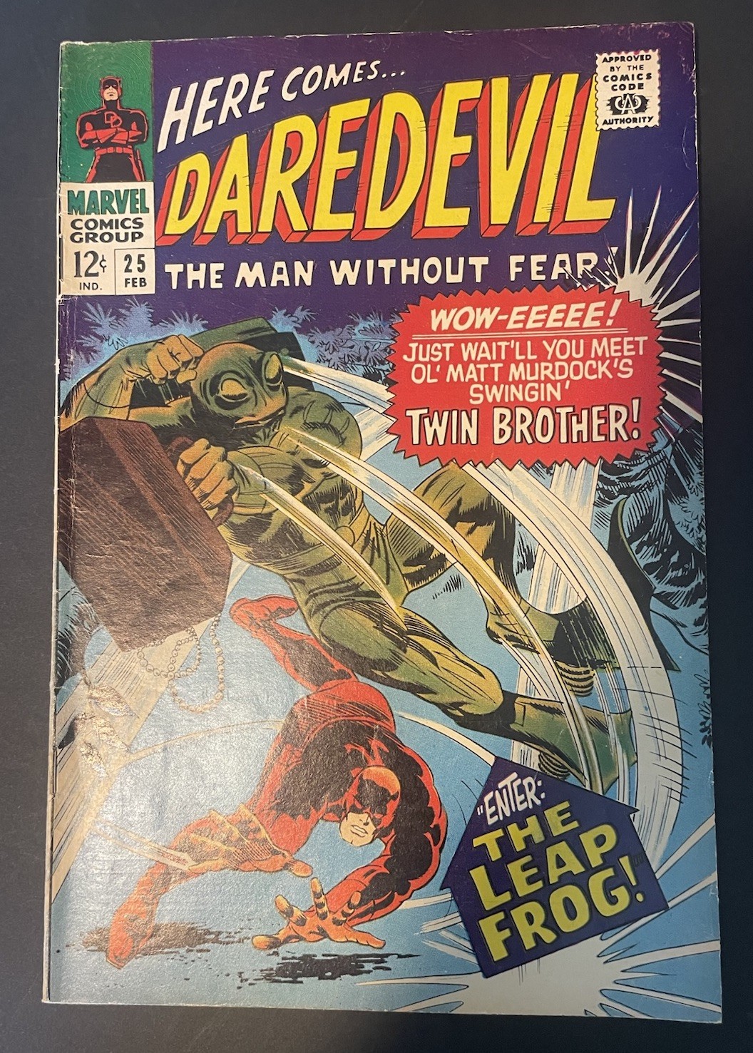Vintage 1967 Daredevil #25 Marvel  1st Appearance Leap-Frog & Mike Murdock
