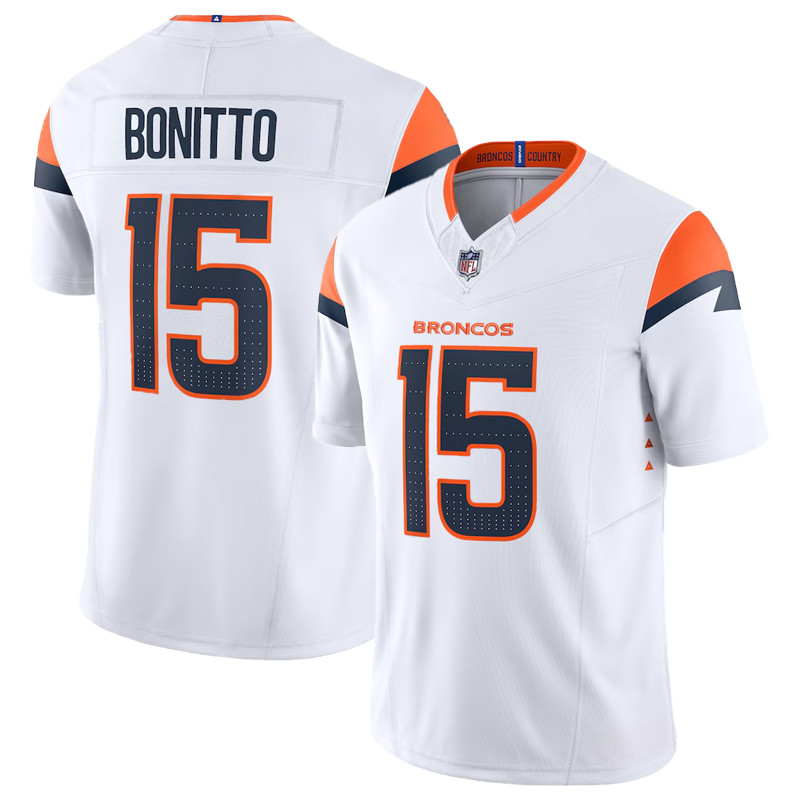 NWT Men\'s/Youth Broncos #15 Nik Bonitto Game Player Stitched Jersey+-