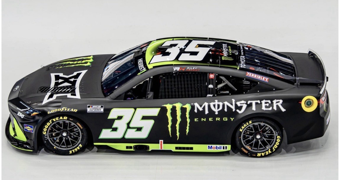 Custom 2026 Riley Herbst #35 Monster Big 12 1/64 Scale NASCAR Diecast PREORDER