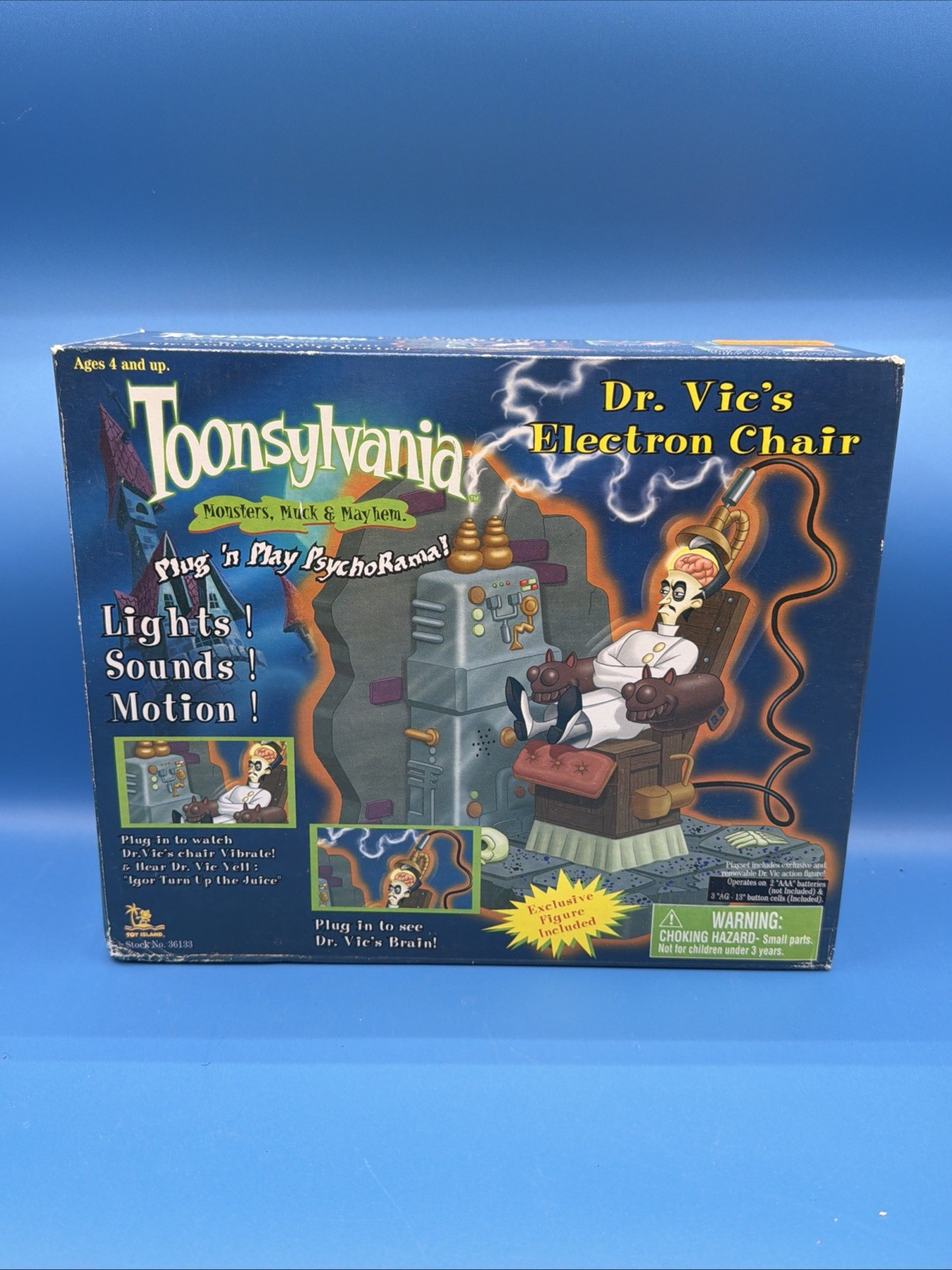 Vintage 1998 Toonsylvania Dr. Vic’s Electron Chair Playset Brand New Opened Box