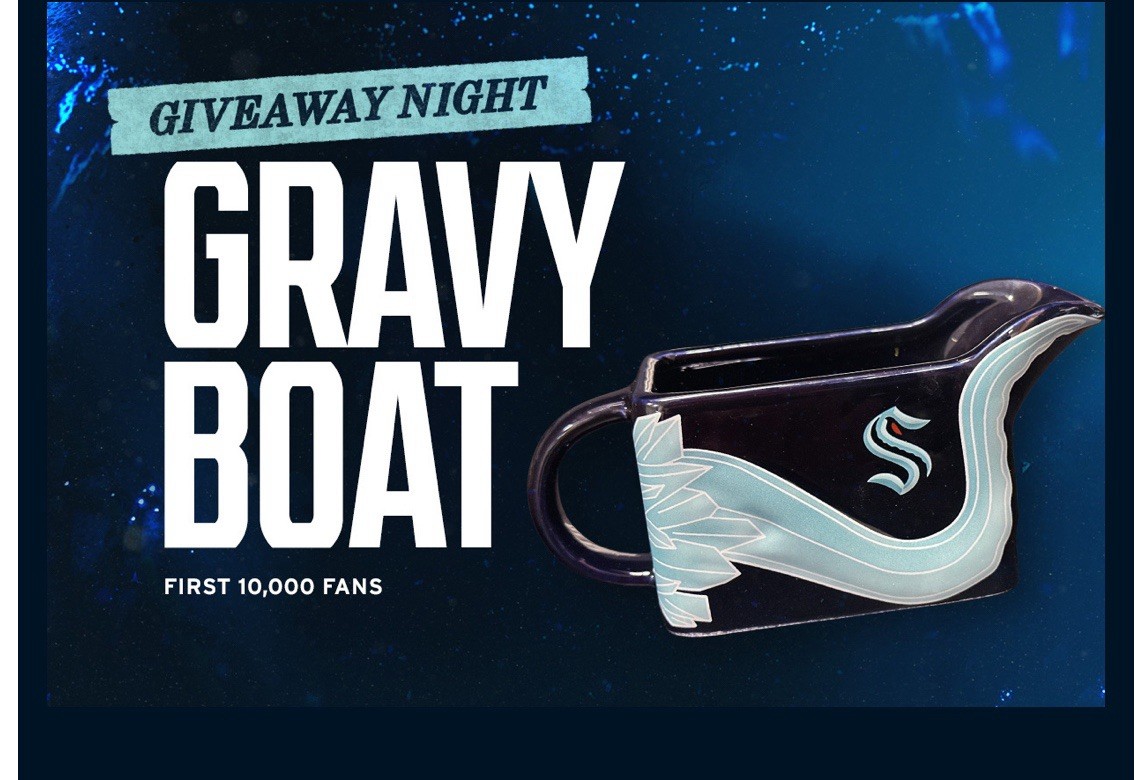 2025 Seattle Kraken SGA 11/26/25 Gravy Boat -  NEW