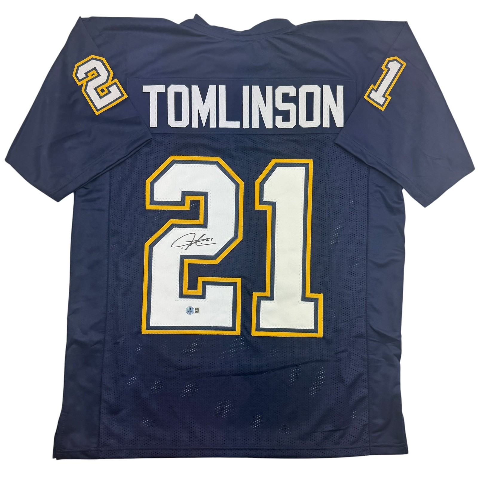 Signed LaDainian Tomlinson San Diego LA Dark Blue Jersey JSA COA Signed LaDainian Tomlinson San Diego LA Dark Blue Jersey JSA COA