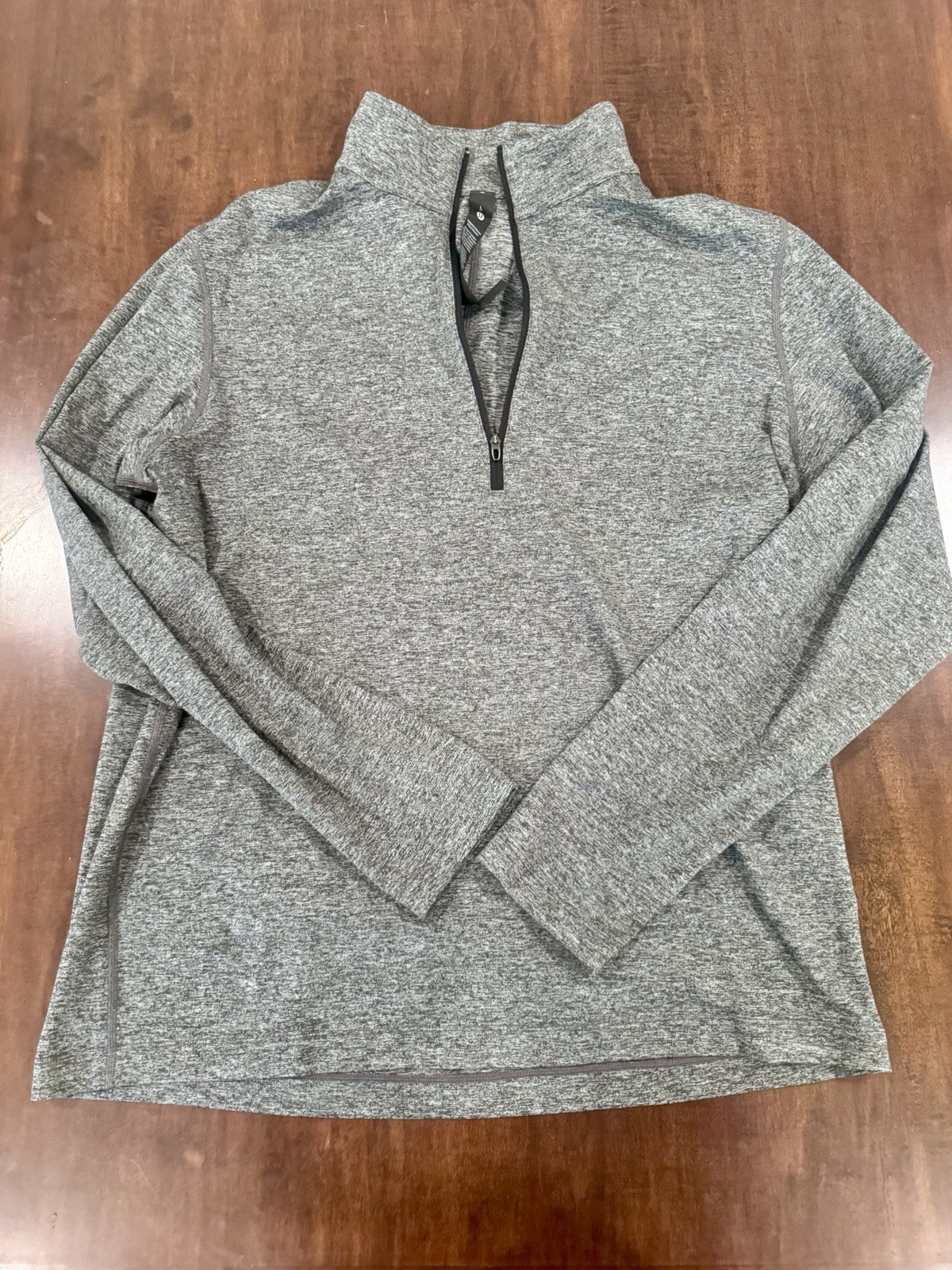 Lululemon Men\'s Performance Quarter-Zip Pullover – Heathered Gray – Size Large