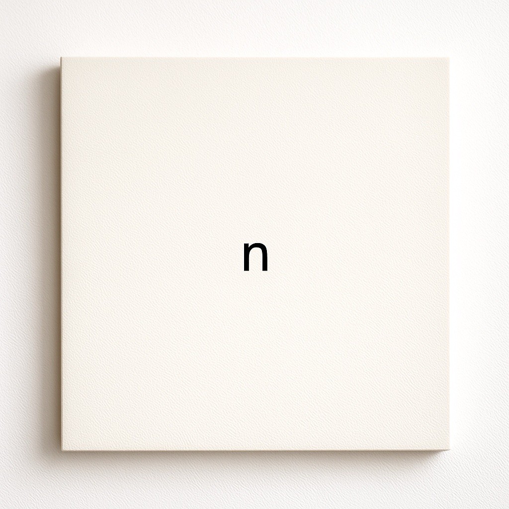 Ultra-Modern Minimalist Letter Canvas