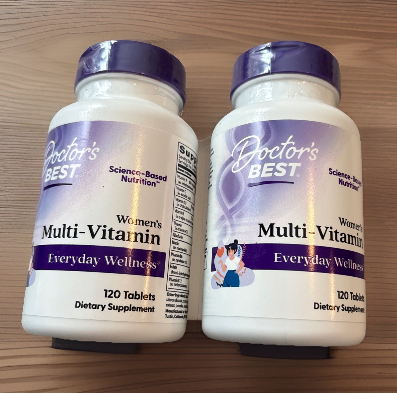 2-Doctor\'s BEST Women’s Multivitamin , 120 Capsules Everyday Wellness Exp. 04/27