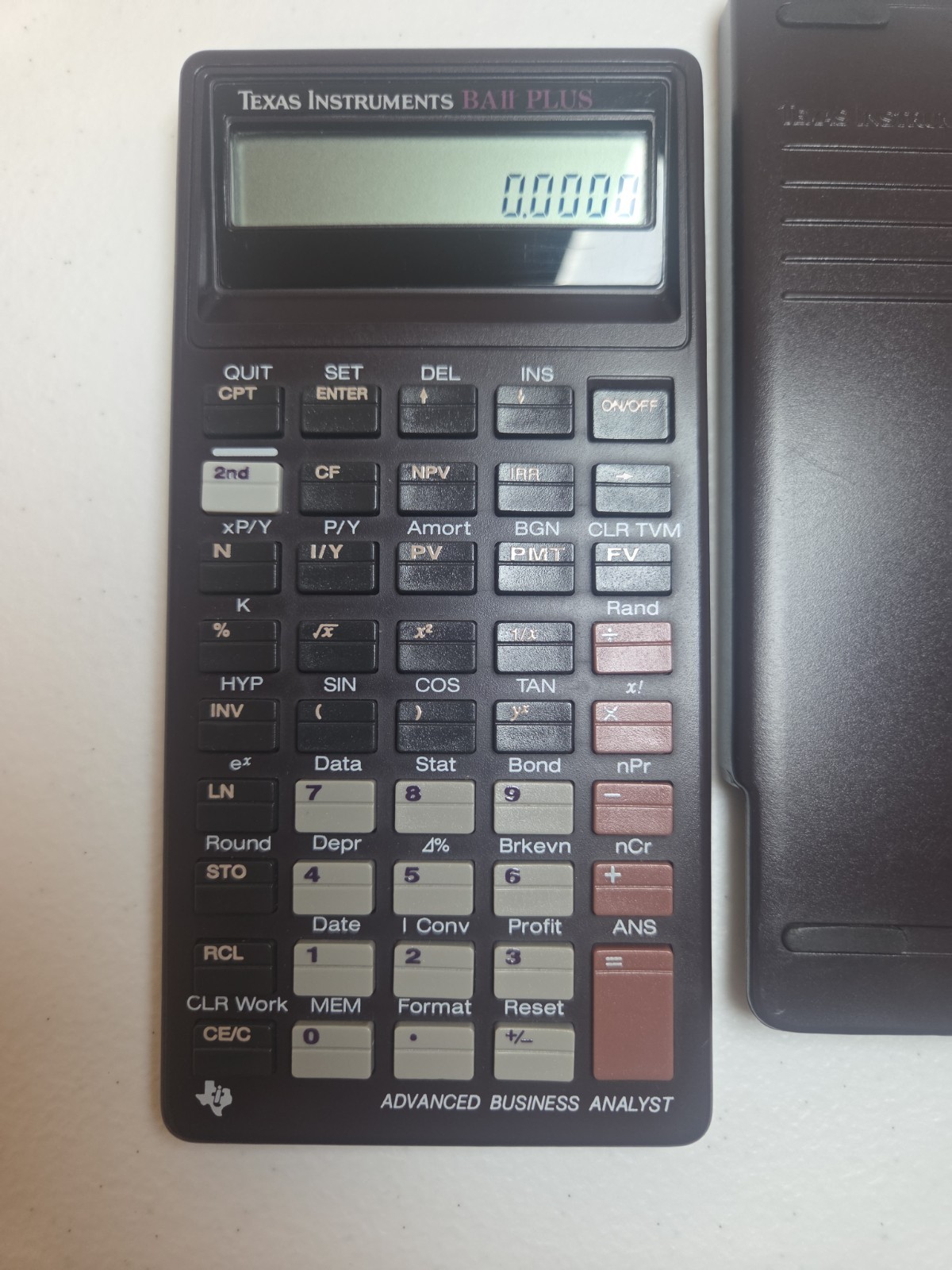 Texas Instruments BA II Plus Financial Calculator w/ Cover Texas Instruments BA II Plus Financial Calculator w/ Cover