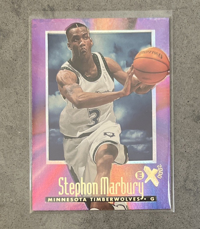1996-97 Skybox E-X 2000 Basketball Stephon Marbury #42 Minnesota Timberwolves