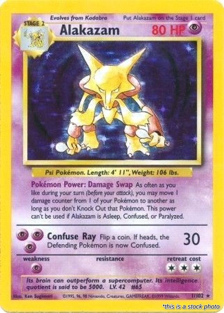 Alakazam Holofoil [BS - 001/102]