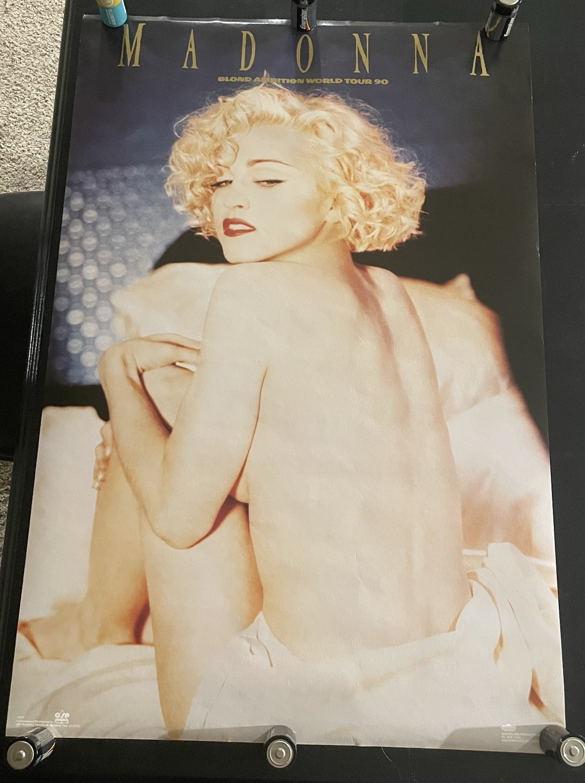 Vintage Madonna Blond Ambition World Tour Poster #8079 Boy Toy 35x23