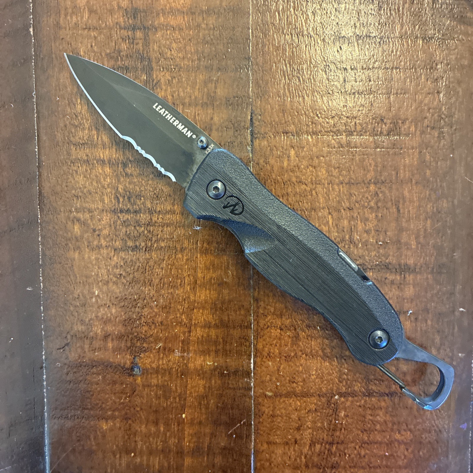 Leatherman Crater C33X Folding Pocket Knife Black - Excellent