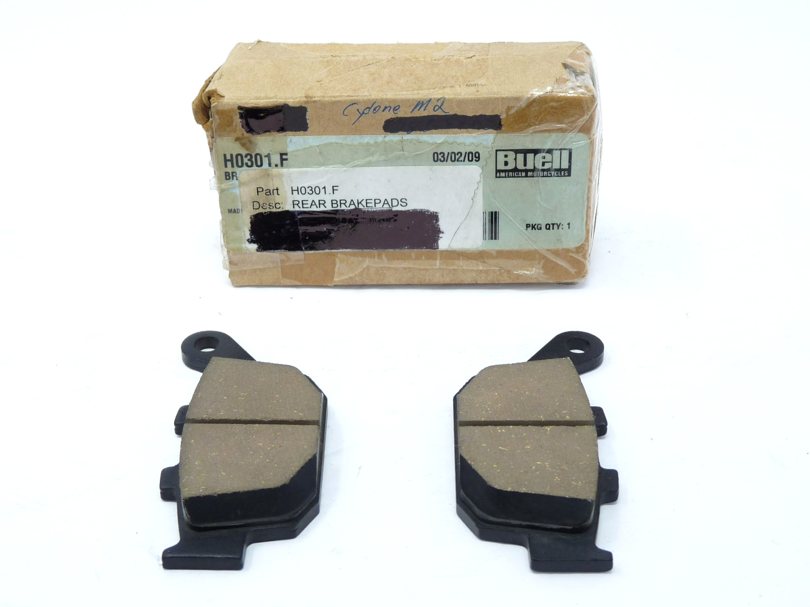 GENUINE BUELL H0301.F REAR BRAKE PAD KIT 1999-2002 X1 M2 S3 S3T NEW OLD STOCK