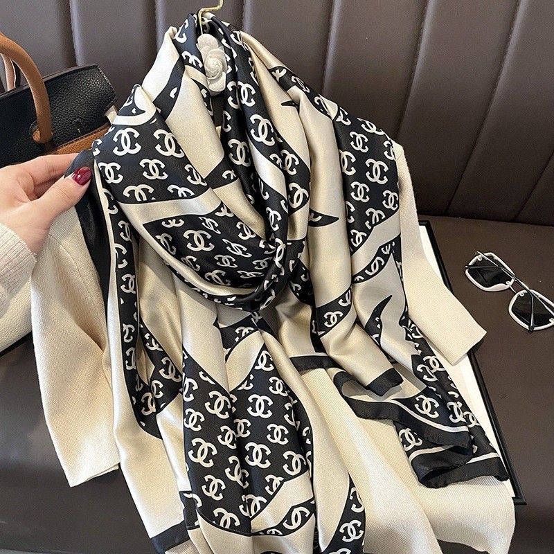 Luxury Silk Feel Scarf 180x90cm Soft Lightweight Wrap Shawl for Women\'s Luxury Silk Feel Scarf 180x90cm Soft Lightweight Wrap Shawl for Women\'s