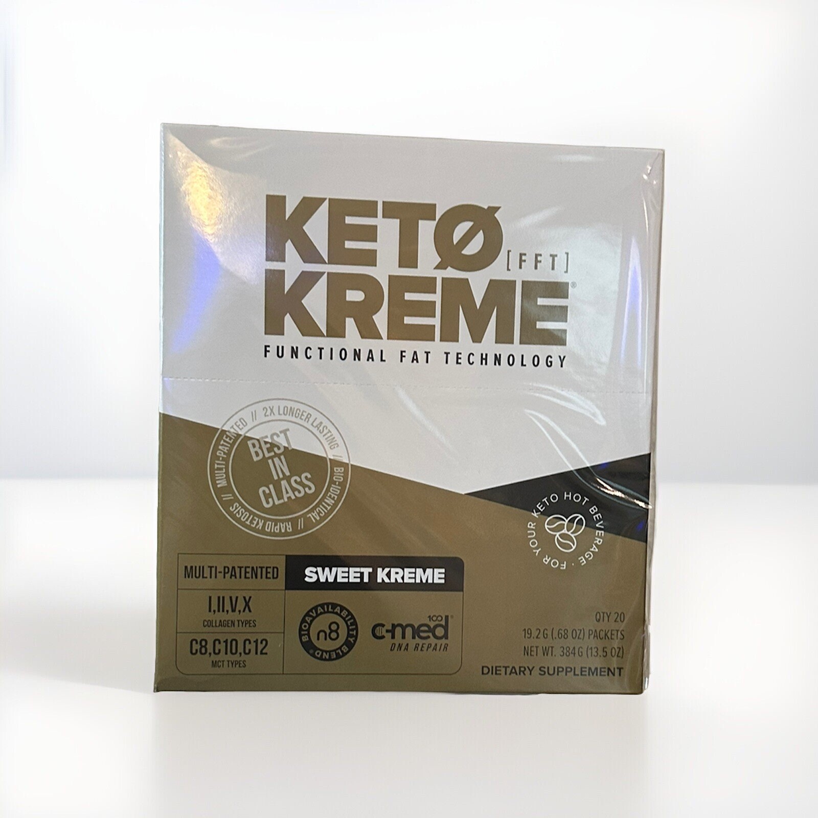 Pruvit Keto Coffe Kreme 20 Packets Flavor SWEET KREME Supplement EXP: 08/2027