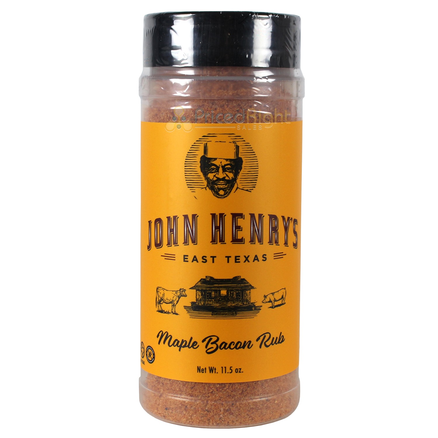 John Henry\'s Maple Bacon Seasoning Chicken Pork Fish Sweet Savory 11.5 Oz Bottle