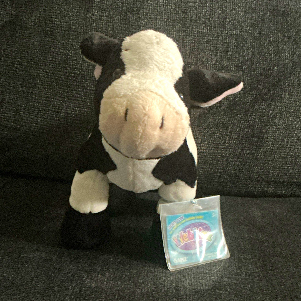 Webkinz Holstein Cow Plush Stuffed Animal w/ Sealed Code HM687 NWT