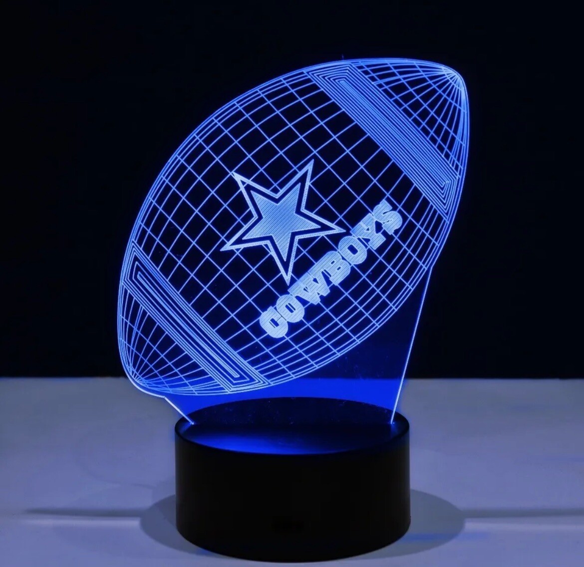 Dallas Cowboys 3D LED Light Lamp Collectible NFL Football Team Home Decor Gift🫛