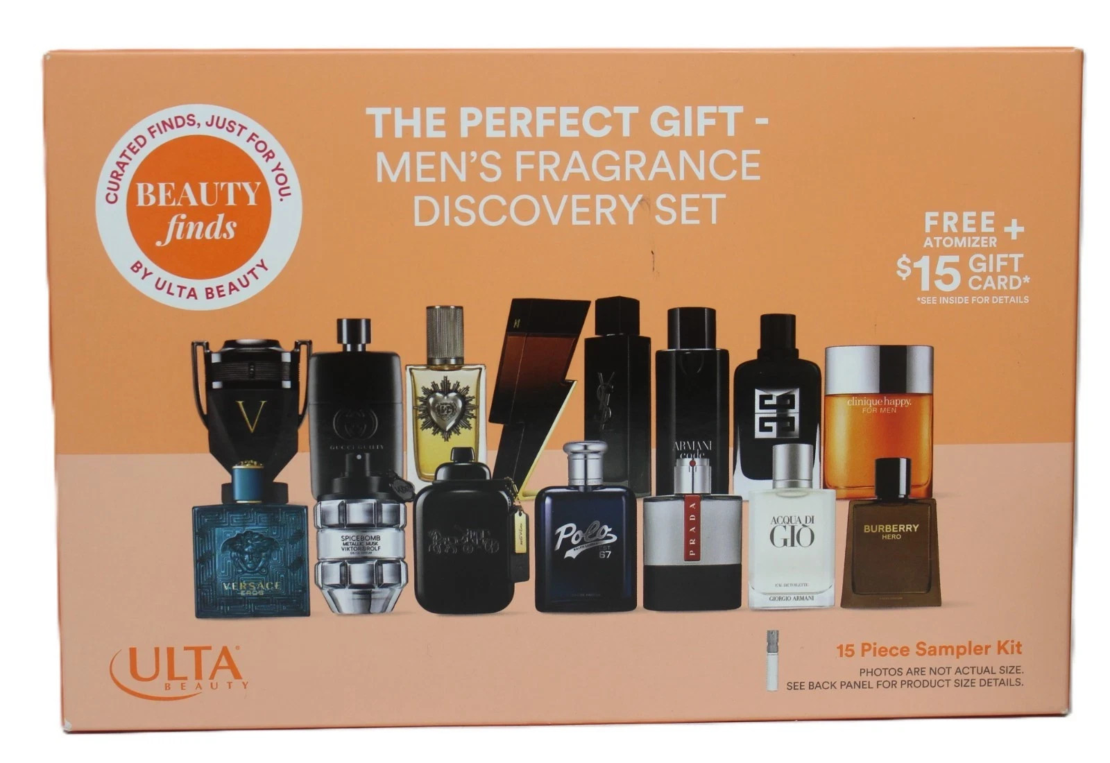 Ulta The Perfect Gift Men\'s Fragrance Discovery Set + Atomizer Sample Travel