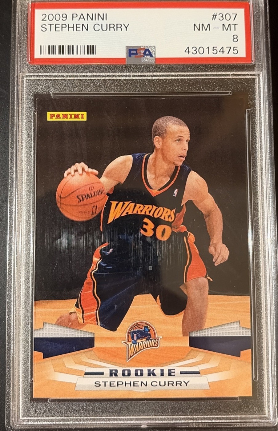 2009 Panini Stephen Curry ROOKIE #307 PSA 8