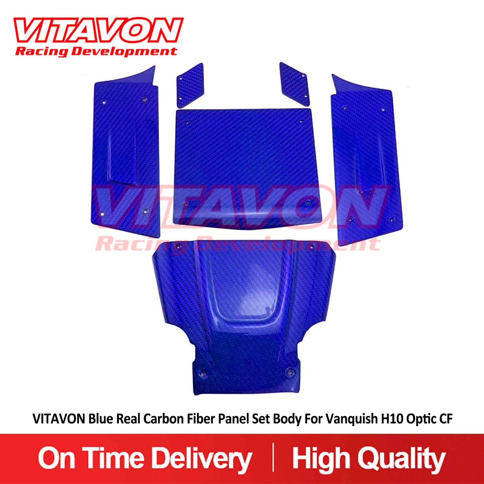 Vitavon Real Carbon Fiber Panel Set Body For Vanquish H10 Optic CF