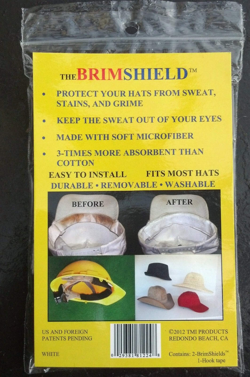 SWEATBAND for HATS White SWEATBAND for HATS White