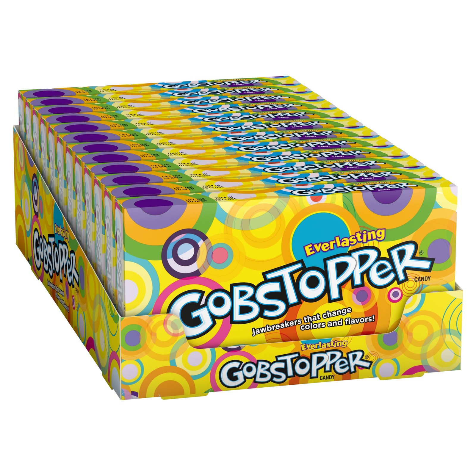 Wonka Everlasting Gobstopper, Candy, Jawbreaker Candy, 5 Oz (12 Ct)