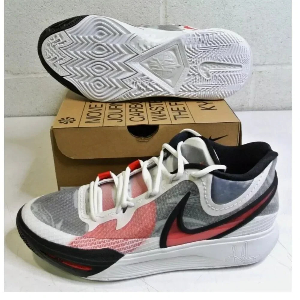 Nike Kyrie 8 Black White Red DJ6017-100 Basketball Shoes Mens Size 13