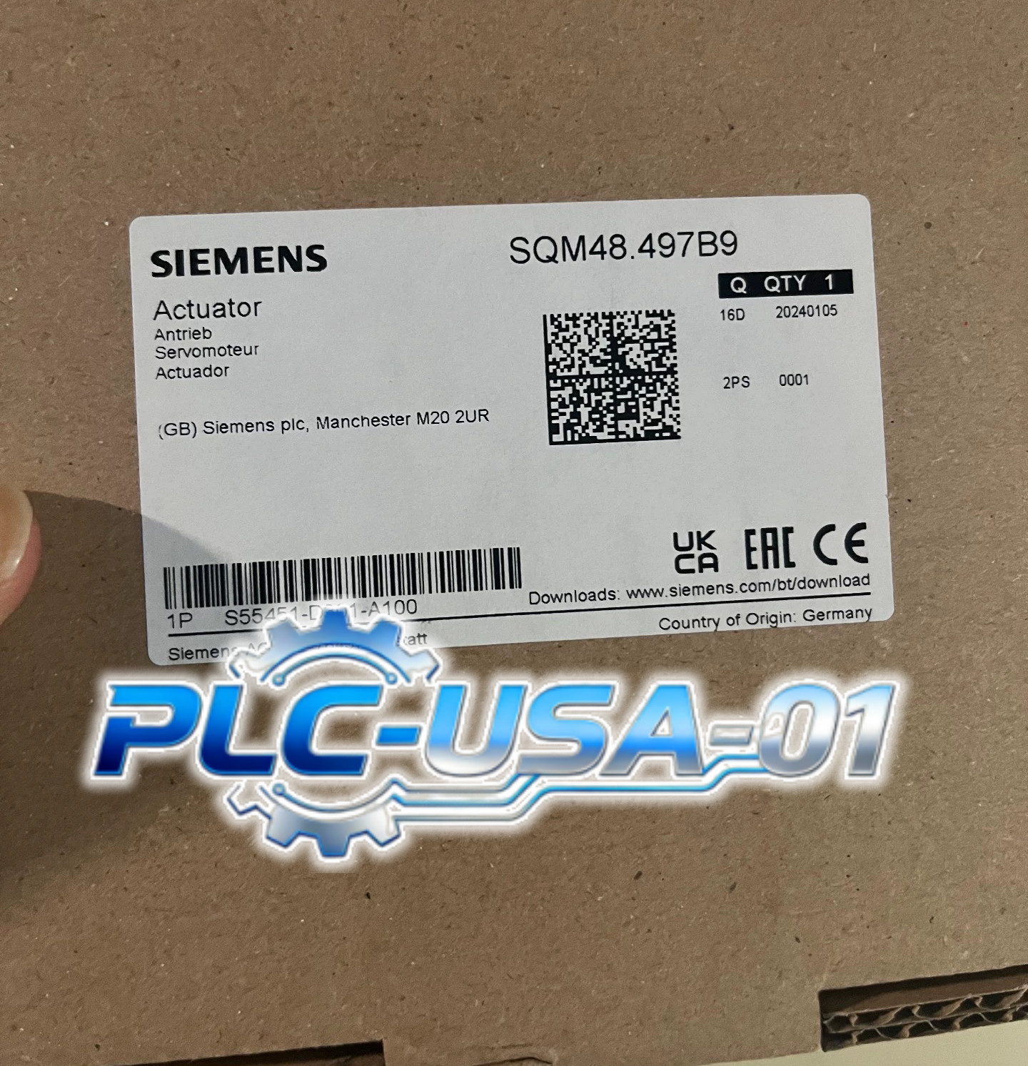 1PCS New Siemens SQM48.497B9 Combustion Actuator SQM48.497B9  Fast shipment