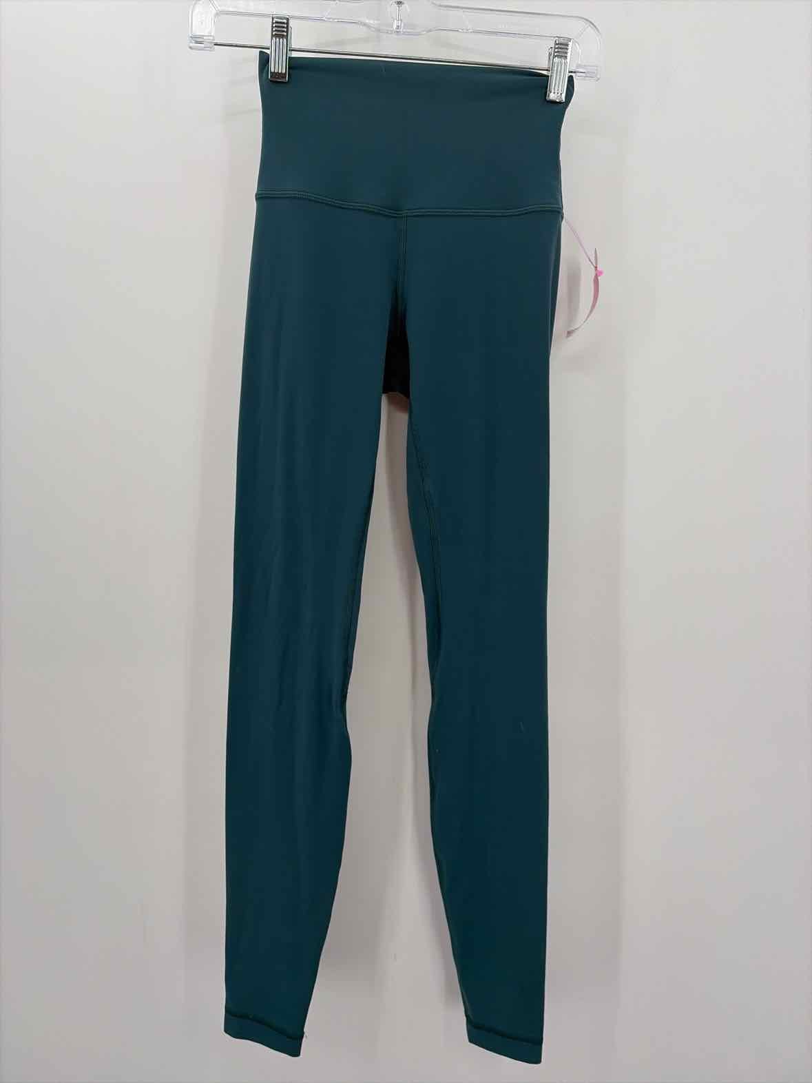 Pre-Owned Lululemon Green Size 2 Legging Athletic Pants