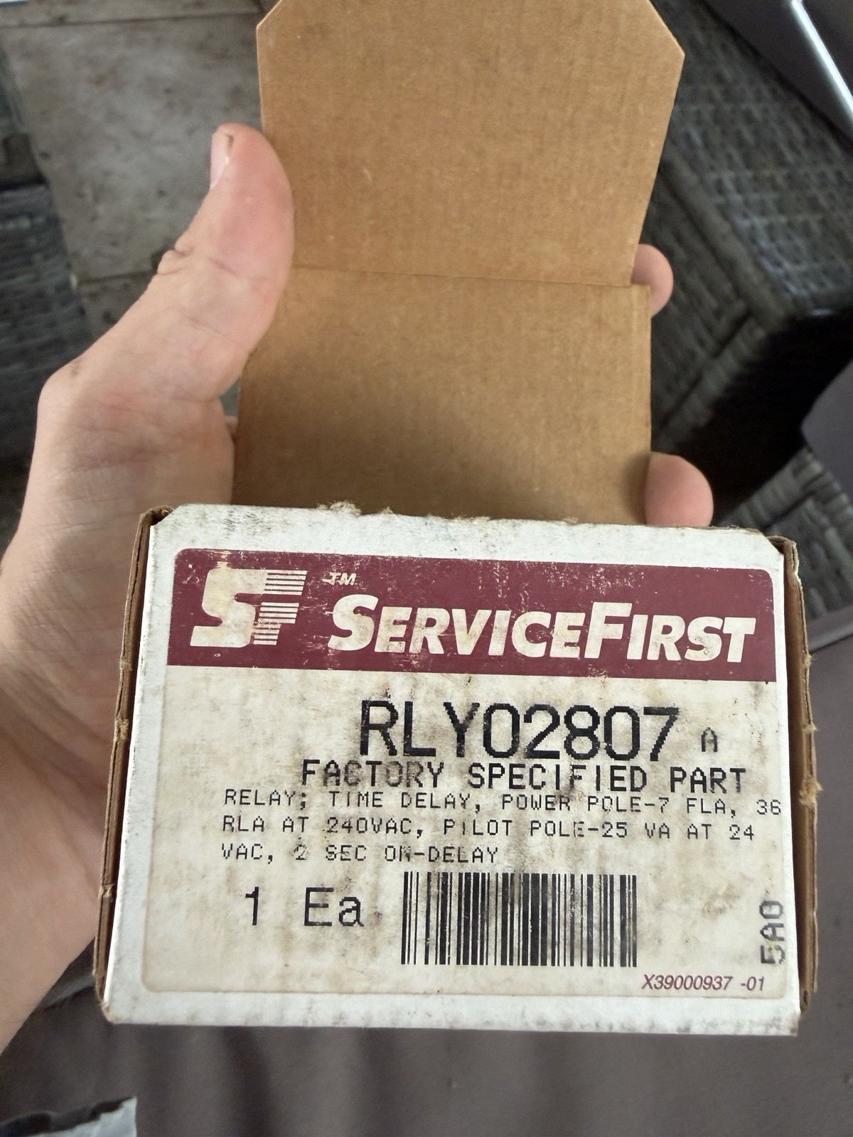 Trane ServiceFirst RLY02807 Time Delay Relay 24VAC C800924P01 RLY02257 OEM