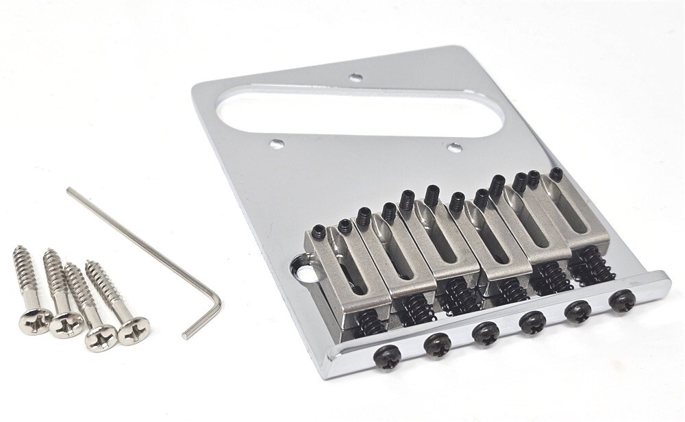 True Custom Shop® Gotoh Brass Bridge w/h Steel Saddles Fits Fender Modern Tele True Custom Shop® Gotoh Brass Bridge w/h Steel Saddles Fits Fender Modern Tele