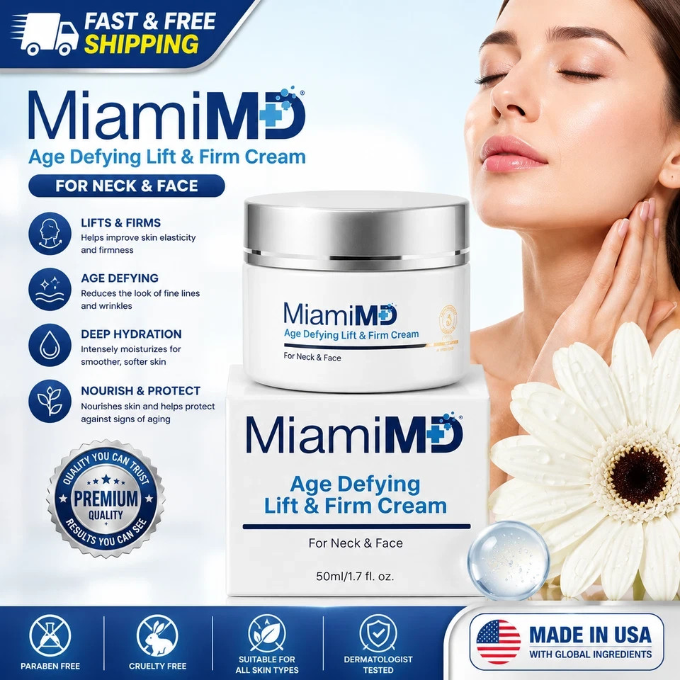 MiamiMD (Miami MD) Age Defying Lift & Firm Cream For Neck And Face - 50ml 1pack MiamiMD (Miami MD) Age Defying Lift & Firm Cream For Neck And Face - 50ml 1pack