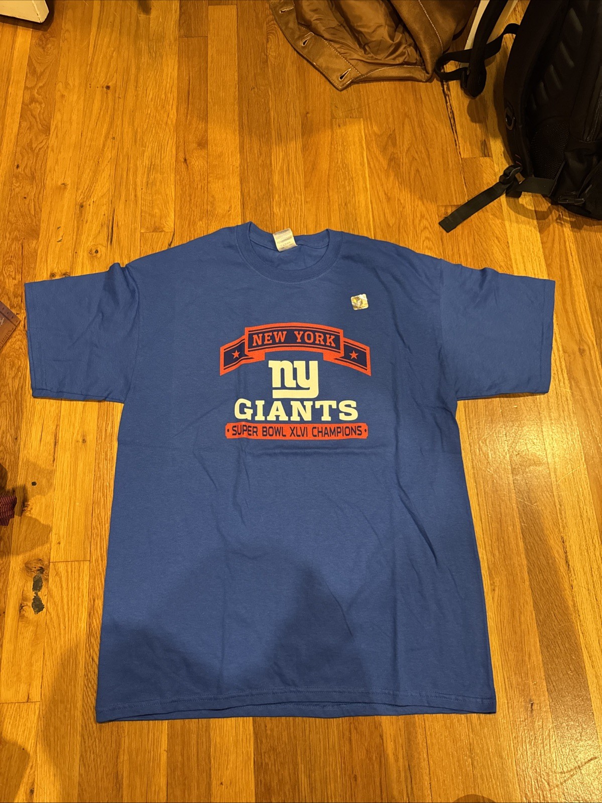 Vintage New York Giants Superbowl XLVI Champions NYG T- Shirt New Size Large New Vintage New York Giants Superbowl XLVI Champions NYG T- Shirt New Size Large New