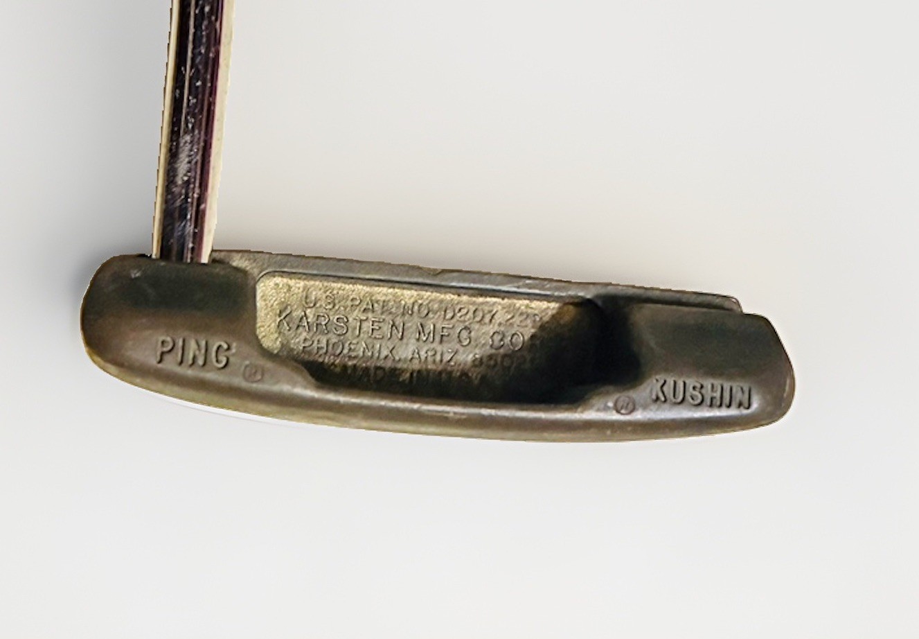 Vintage Ping Kushin Putter Karsten 85029 Manganese Bronze 35.5\ Vintage Ping Kushin Putter Karsten 85029 Manganese Bronze 35.5\