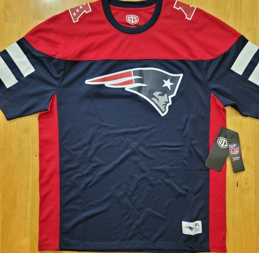 NFL New England Patriots OTS Alton Jersey Men\'s Size Large Multi-Color NEW 