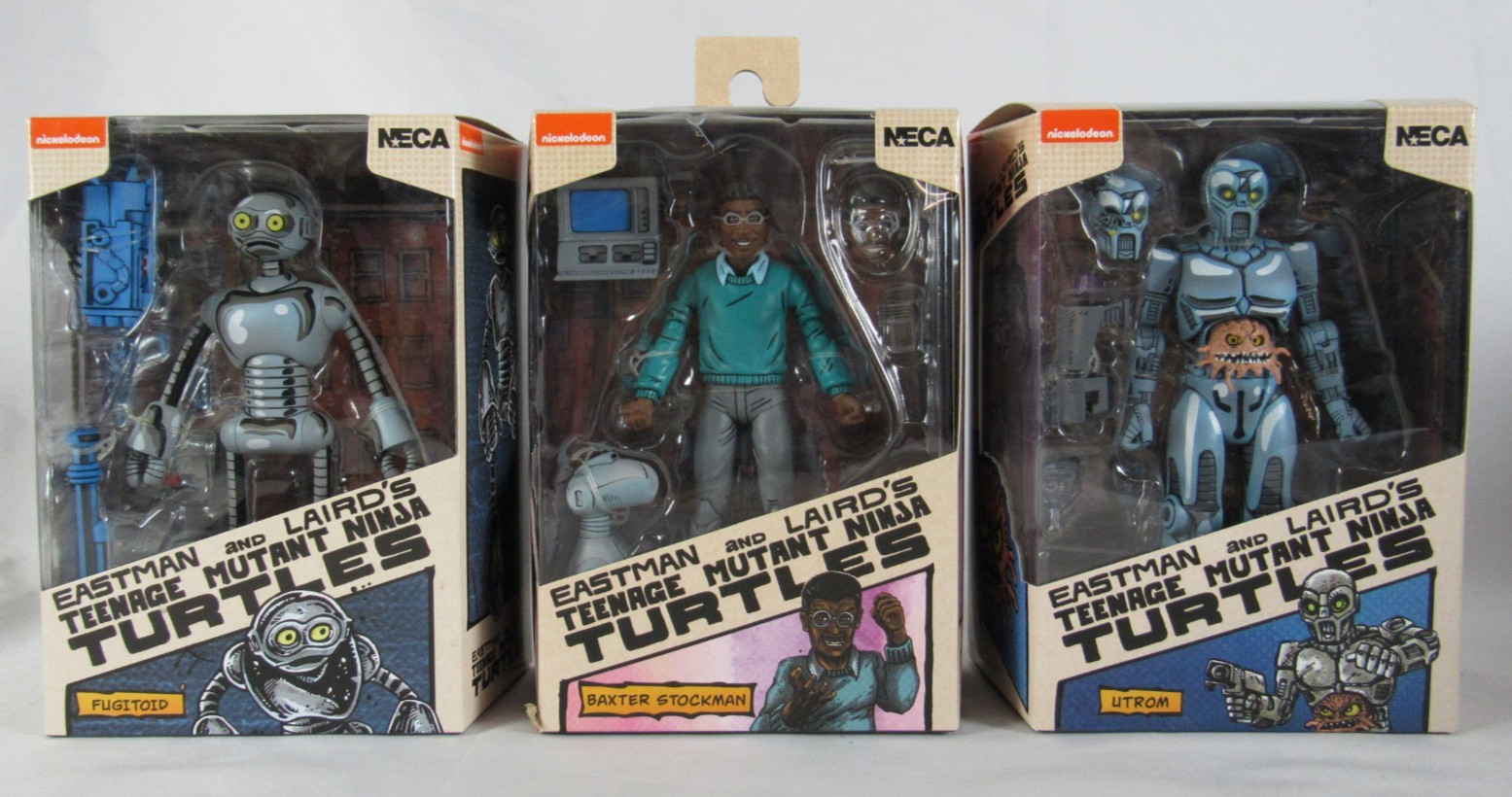 NECA TMNT Ninja Turtles Eastman Laird\'s Utrom Fugitoid Baxter Stockman MIB A107