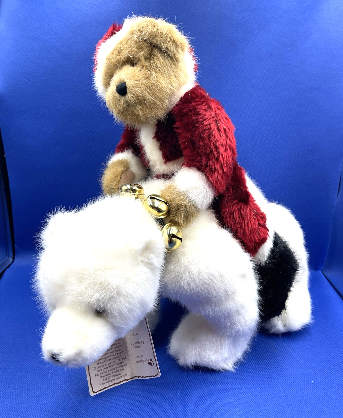 Boyds Bears S.C. Nicholbeary w/ Tundra Santa Polar Bear #919605 HTF Tags     987