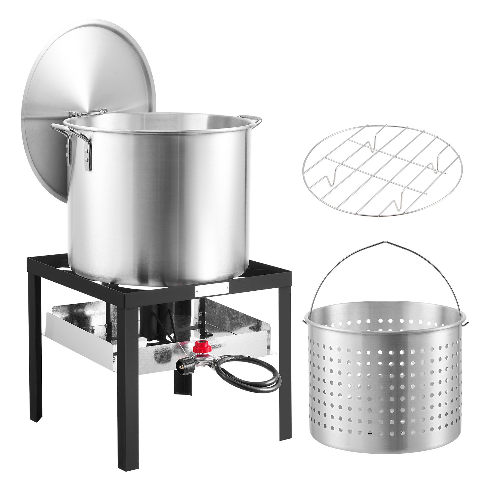 Uimoso 80 Qt Outdoor Seafood Boiling Kit with Strainer for Crab and Crawfish Uimoso 80 Qt Outdoor Seafood Boiling Kit with Strainer for Crab and Crawfish