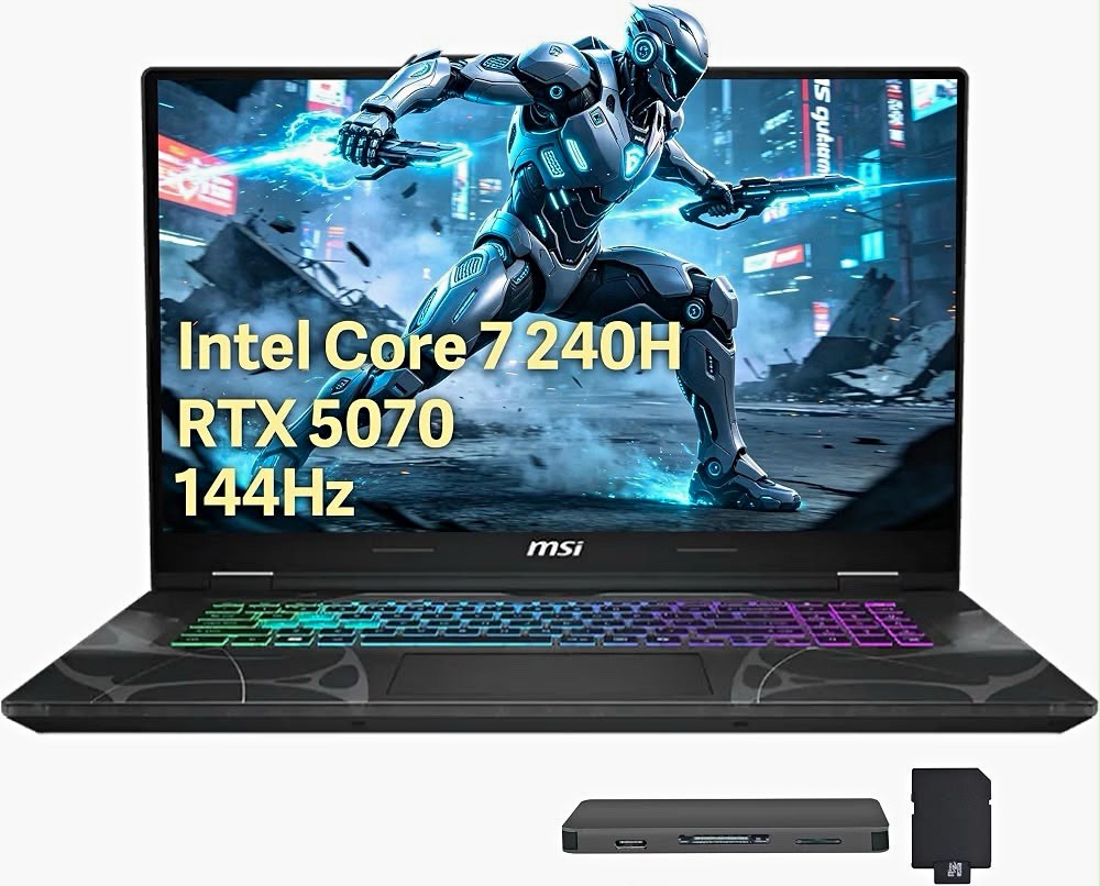 MSI Cyborg 15.6in FHD 144Hz Core 7 240H 16GB 1TB SSD RTX 5070 W11