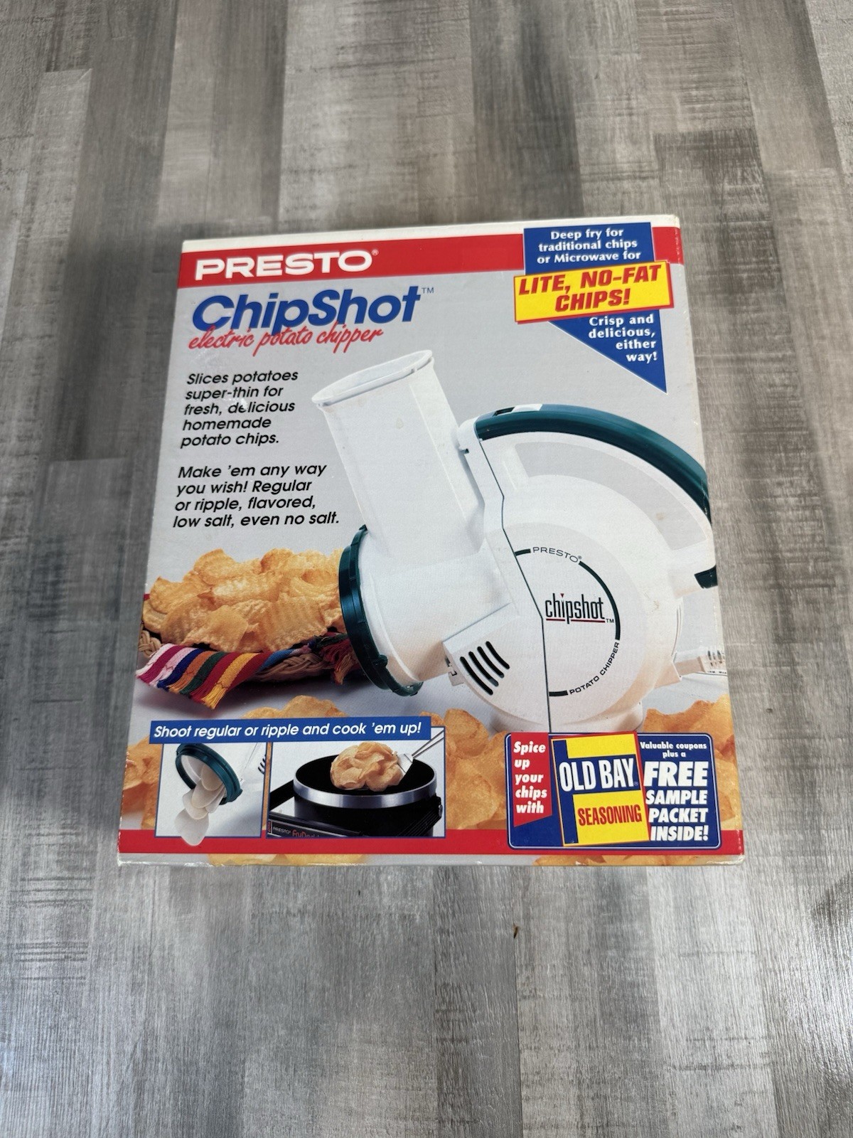 Vintage Presto Chipshot Electric Potato Chipper 21-259 New In Box 1993