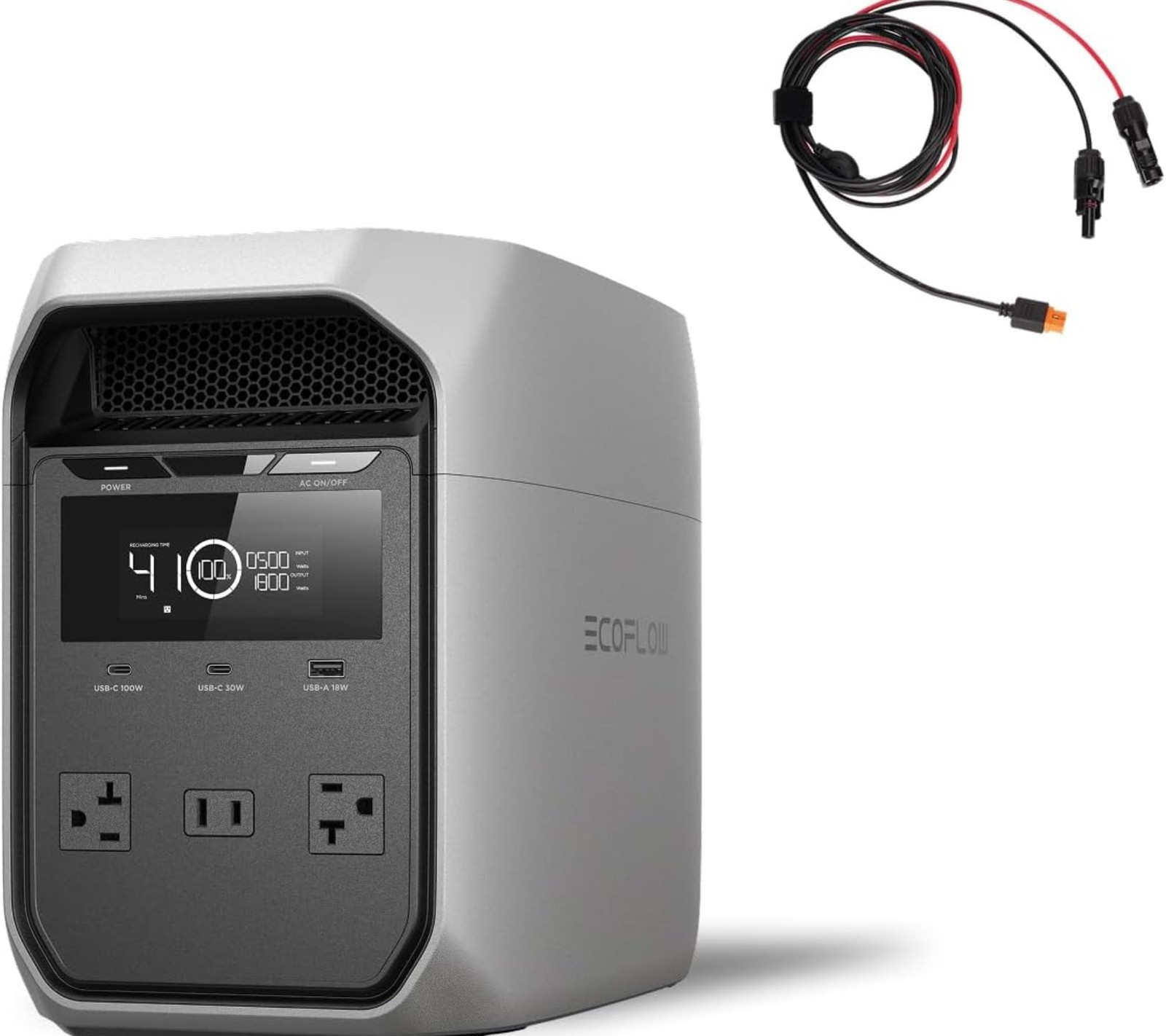 EF ECOFLOW EF-DL3-C Portable Power Station Delta 3 Classic with Solar Charge