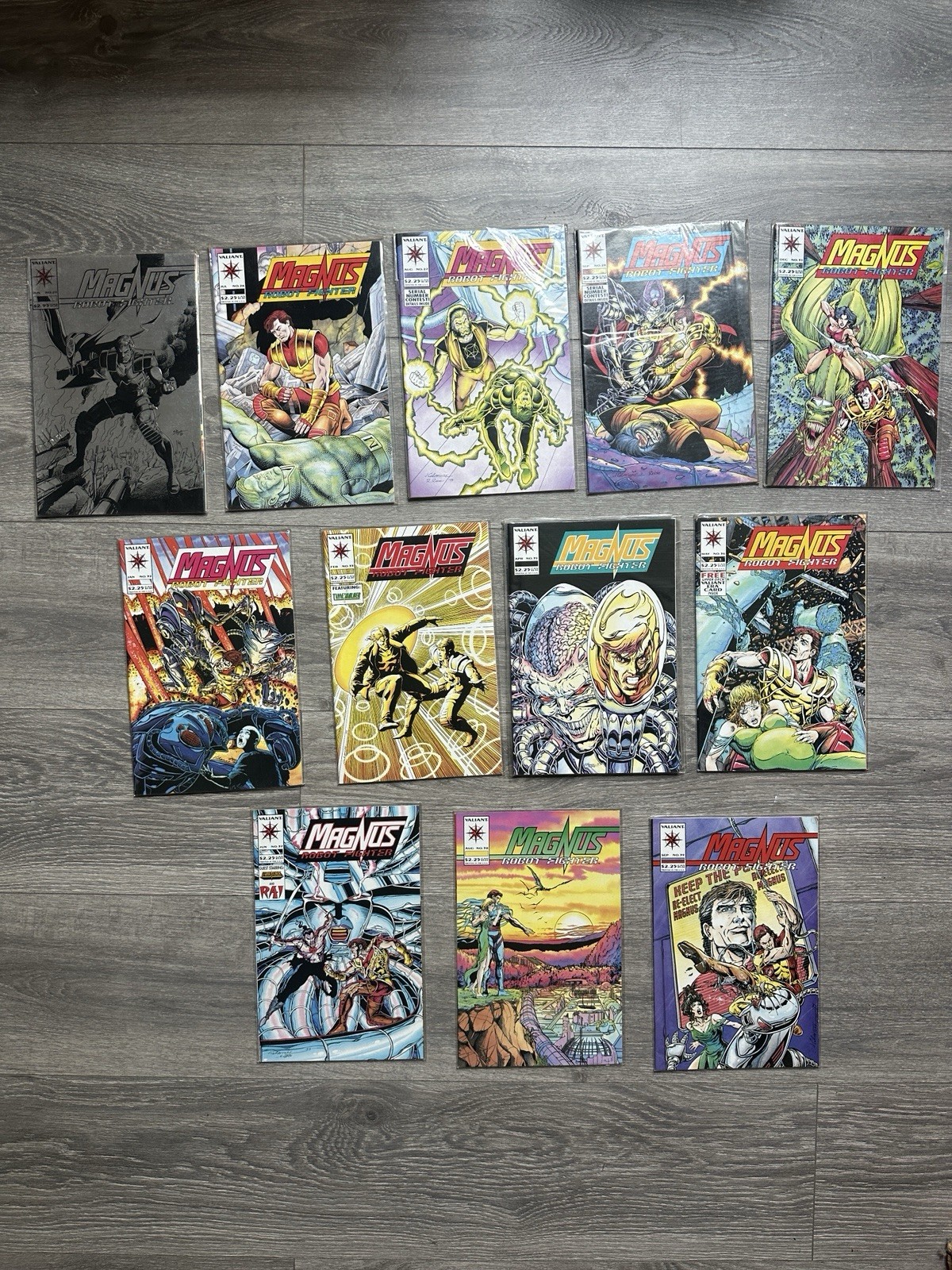 Magnus The Robot Fighter Comic Lot Of 12 Valiant Comics