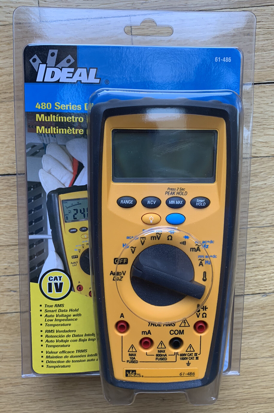 IDEAL IND 61-486 Commercial grade DMM Digital Multimeter TRMS Volt Amp meter NEW