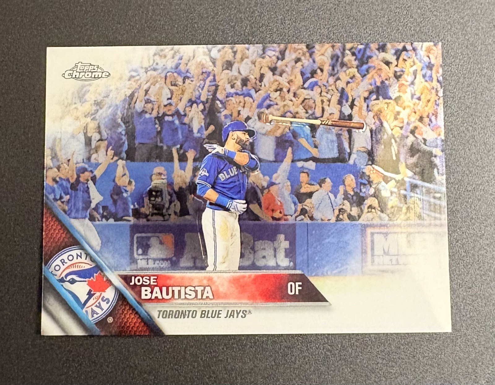 2016 Topps Chrome Jose Bautista Iconic Bat Flip #191 - Toronto Blue Jays