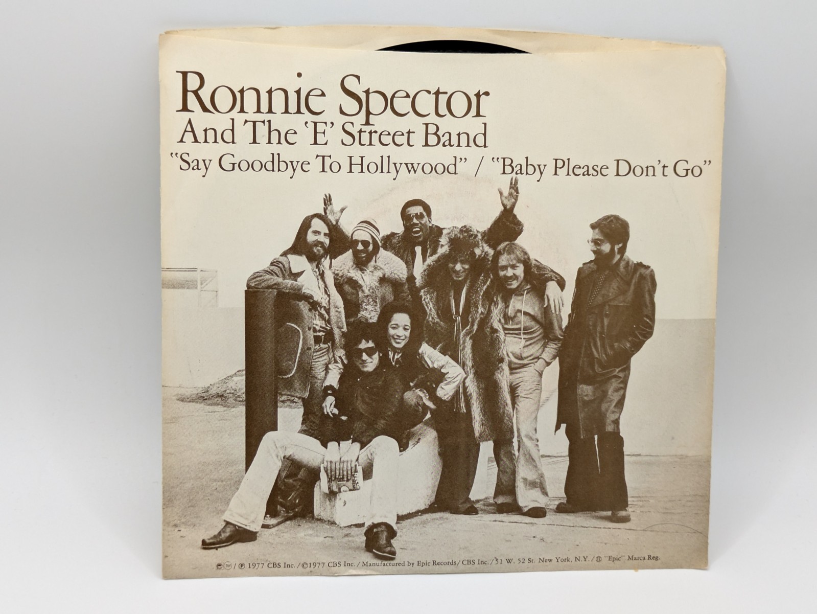 Ronnie Spector, Say Goodbye to Hollywood, 45rpm w/ photo sleeve, Epic 8-50374