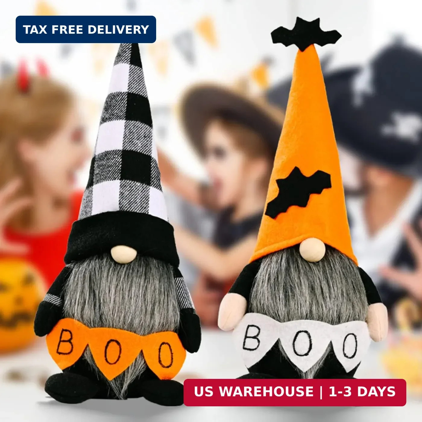 2 Pack Halloween Gnomes Plush Decor,Handmade Witch Swedish Tomte Gnome Nisse Sca 2 Pack Halloween Gnomes Plush Decor,Handmade Witch Swedish Tomte Gnome Nisse Sca