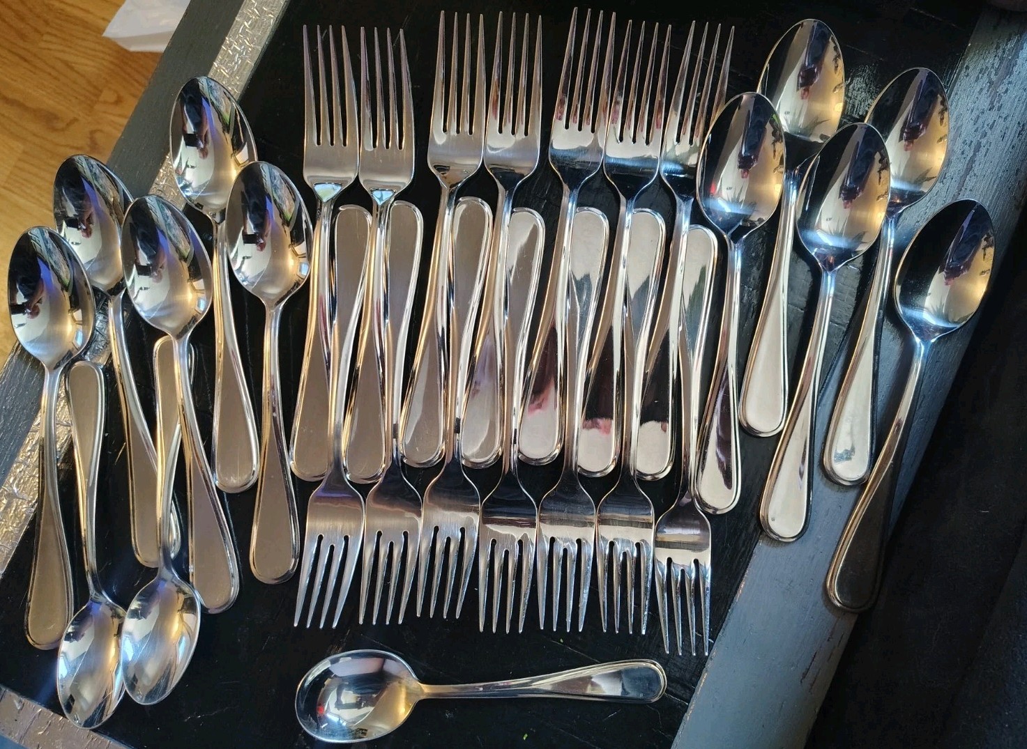 Mikasa Bravo Flatware Lot 28 Pc